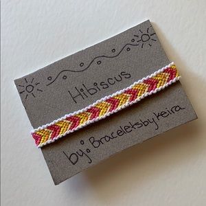 handwoven bordered chevron friendship bracelet !